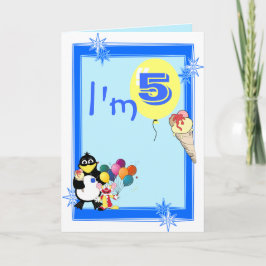 Tarjeta Tengo 5 años