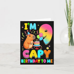 Tarjeta Tengo 9 Años Y Cumpleaños De Capy Para Mí Novena C