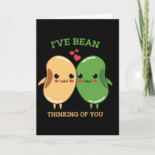 Tarjeta Tengo A Bean Pensando En Ti Punny