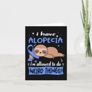 Tarjeta Tengo Alopecia me permiten hacer cosas raras