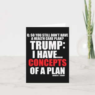 Tarjeta Tengo... Conceptos De Un Plan De Votación Trump 20