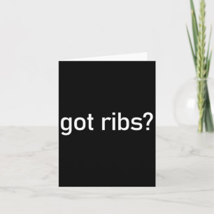 Tarjeta Tengo costillas Funny Bbq Fumar Texas Tex Mex Cita