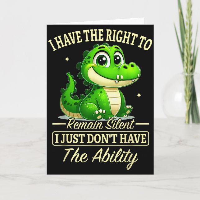 Tarjeta Tengo derecho a permanecer en silencio, simplement (Anverso)