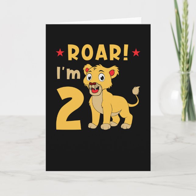 Tarjeta Tengo Dos Años De Edad, Cumpleaños (Anverso)