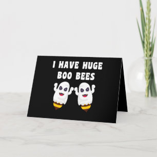 Tarjeta Tengo enormes abejas Boo Halloween coincidentes