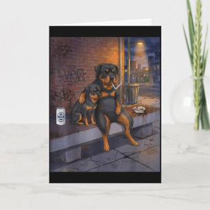 Tarjeta Tengo Ese Perro Dentro De Mí Funny Rottweiler Fuma