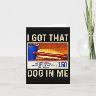 Tarjeta Tengo Ese Perro En Mí Divertido Combo De Hotdogs 4