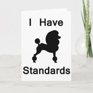 Tarjeta Tengo Estándares (Poodle)