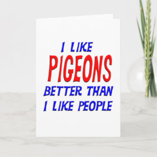 Tarjeta Tengo gusto de palomas mejores que tengo gusto de