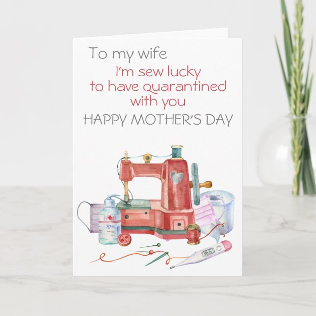 Tarjeta Tengo la suerte de haber puesto en cuarentena el d (Anverso)