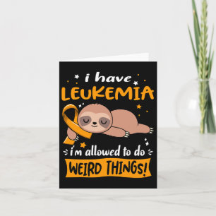 Tarjeta Tengo Leucemia, me permiten hacer cosas raras