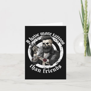 Tarjeta Tengo Más Tatuajes Que Amigos Tattoos Addict Ta