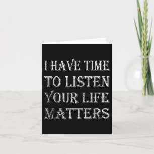 Tarjeta Tengo Tiempo De Escuchar La Conciencia Sobre El Su