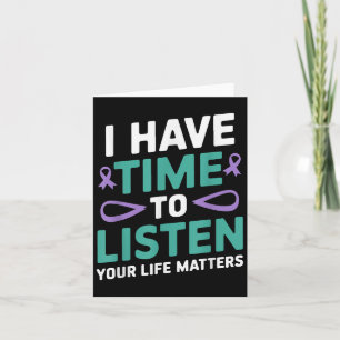 Tarjeta Tengo Tiempo De Escuchar La Conciencia Sobre El Su