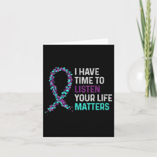 Tarjeta Tengo Tiempo Para Escuchar El Suicidio De Salud Me