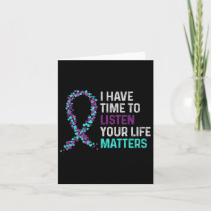 Tarjeta Tengo Tiempo Para Escuchar El Suicidio De Salud Me