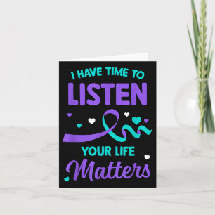 Tarjeta Tengo Tiempo Para Escuchar El Suicidio De Salud Me