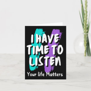 Tarjeta Tengo Tiempo Para Escuchar La Conciencia De La Pre