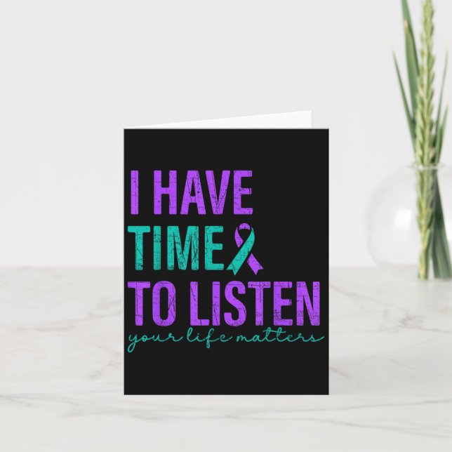 Tarjeta Tengo Tiempo Para Escuchar La Conciencia De La Pre (Anverso)