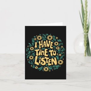Tarjeta Tengo Tiempo Para Escuchar La Conciencia De La Sal