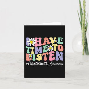 Tarjeta Tengo Tiempo Para Escuchar La Conciencia De La Sal