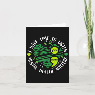 Tarjeta Tengo Tiempo Para Escuchar La Salud Mental Del Cor