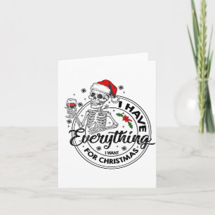 Tarjeta Tengo todo lo que quiero para Navidad, soy yo, est