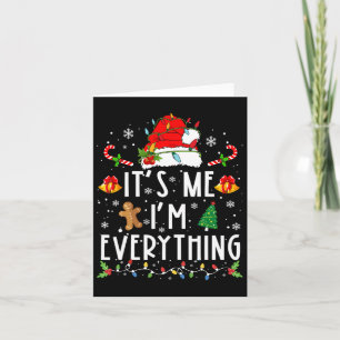 Tarjeta Tengo todo lo que quiero para Navidad Soy yo, soy