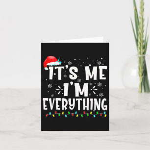 Tarjeta Tengo Todo Lo Que Quiero Para Navidades Es Yo Soy