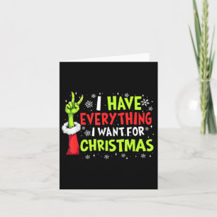 Tarjeta Tengo Todo Lo Que Quiero Para Navidades Es Yo Soy