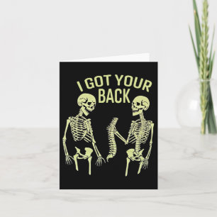 Tarjeta Tengo Tu Ck Halloween Skeleton Skull Sarcástico