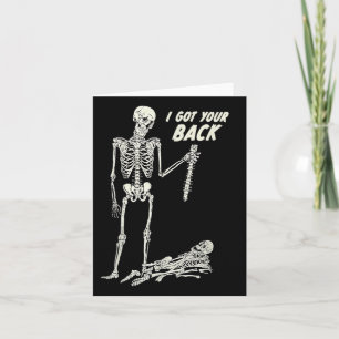 Tarjeta Tengo Tu Ck Halloween Skeleton Skull Sarcástico