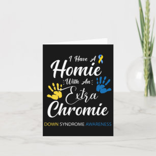 Tarjeta Tengo un compa con un cromosoma extra Síndrome de 