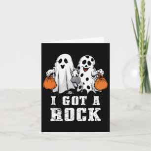 Tarjeta Tengo Un Fantasma De Rock Halloween Fantasma Trick