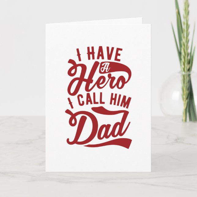 Tarjeta Tengo Un Héroe (Anverso)