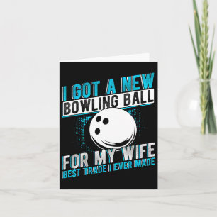 Tarjeta Tengo Un Nuevo Círculo De Boliche Para Mi Esposa M