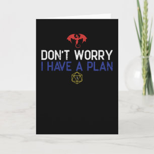 Tarjeta Tengo un plan divertido RPG
