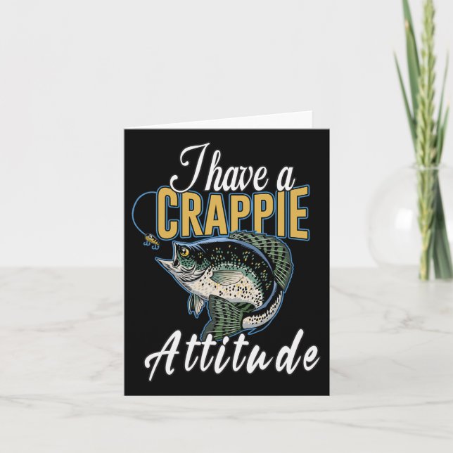 Tarjeta Tengo Una Actitud Rappie Pescando (Anverso)