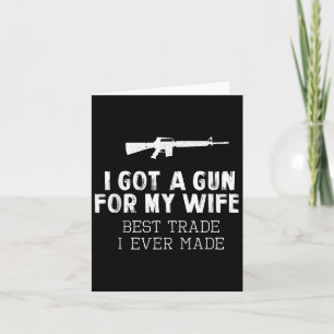 Tarjeta Tengo Una Pistola Para Mi Esposa Mejor Comercio Qu