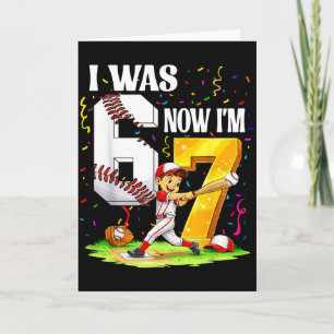 Tarjeta Tenía 6 7 años de edad béisbol 6 7 meme cumpleaños