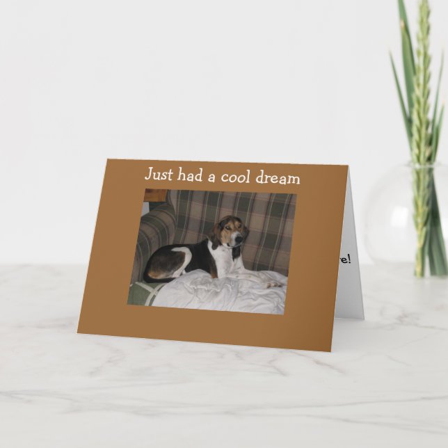 TARJETA ¡TENÍAS UN SUEÑO QUE TIENES 40! ¡NO YO! (Anverso)