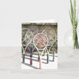 Tarjeta ¿Tenis cualquier persona?