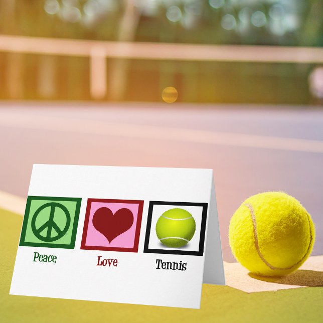 Tarjeta Tenis de amor por la paz (Subido por el creador)