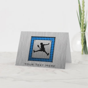 Tarjeta Tenis de apariencia de aluminio cepillado