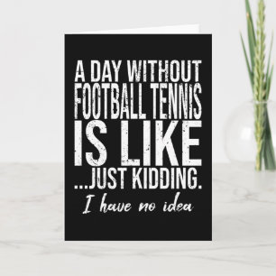 Tarjeta Tenis de fútbol, idea de regalo graciosa