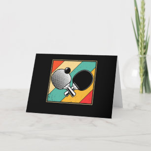 Tarjeta Tenis de mesa retro - Ping Pong de época