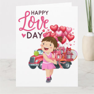 Tarjeta TENIS Día de San Valentín al jugador con amor