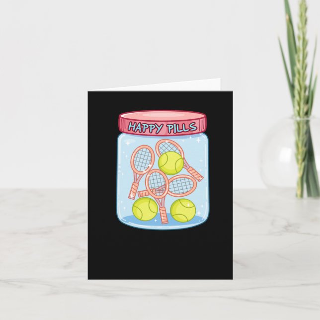 Tarjeta Tenis Happy Pills (Anverso)