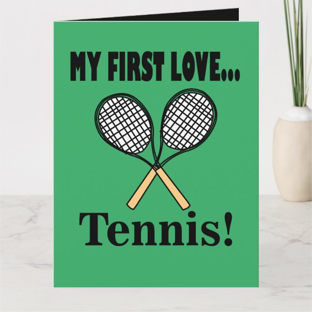 Tarjeta Tenis Jugador de Tenis (Anverso)