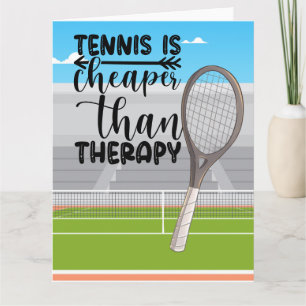 Tarjeta Tenis más barato que terapia para tenista